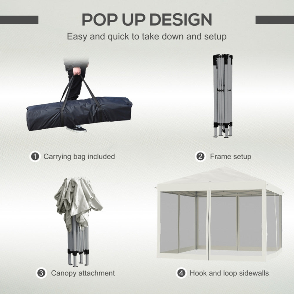 3X3M Pop Up Canopy Party Tent with Netting, Instant Gazebo Ez up Screen House Room with Carry Bag Height Adjustable-AS ( Amazon Shipping)(Prohibited by WalMart)