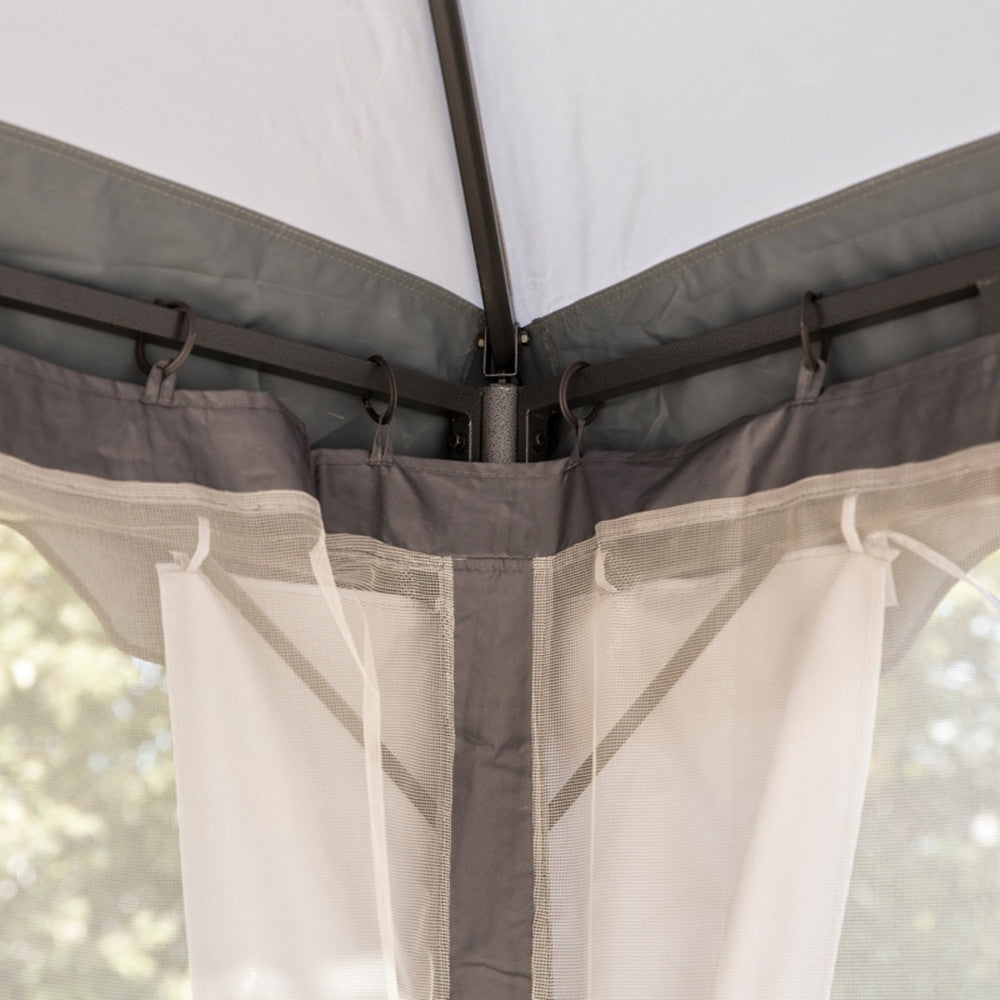 10ft x12ft Outdoor Gazebo, Grey-AS ( Amazon Shipping)(Prohibited by WalMart)