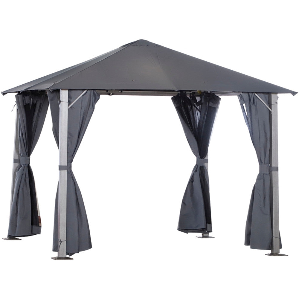 10ft x 10ft Patio Gazebo-Dark Gray-AS ( Amazon Shipping)(Prohibited by WalMart)