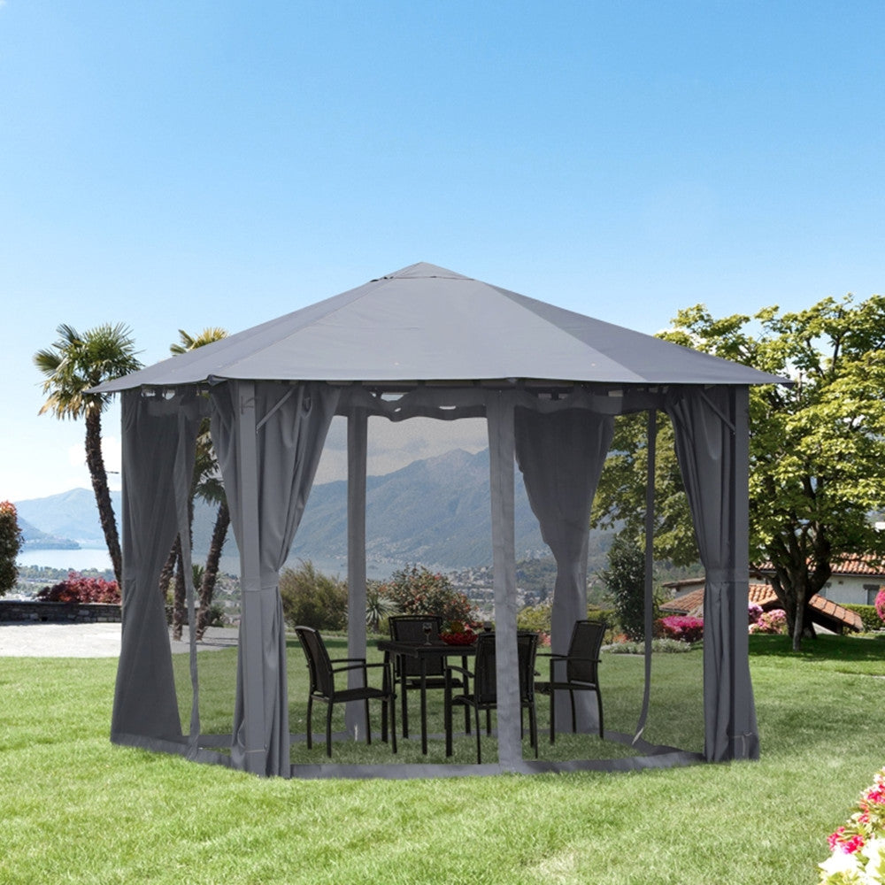 10ft x 10ft Patio Gazebo-Black-AS ( Amazon Shipping)(Prohibited by WalMart)