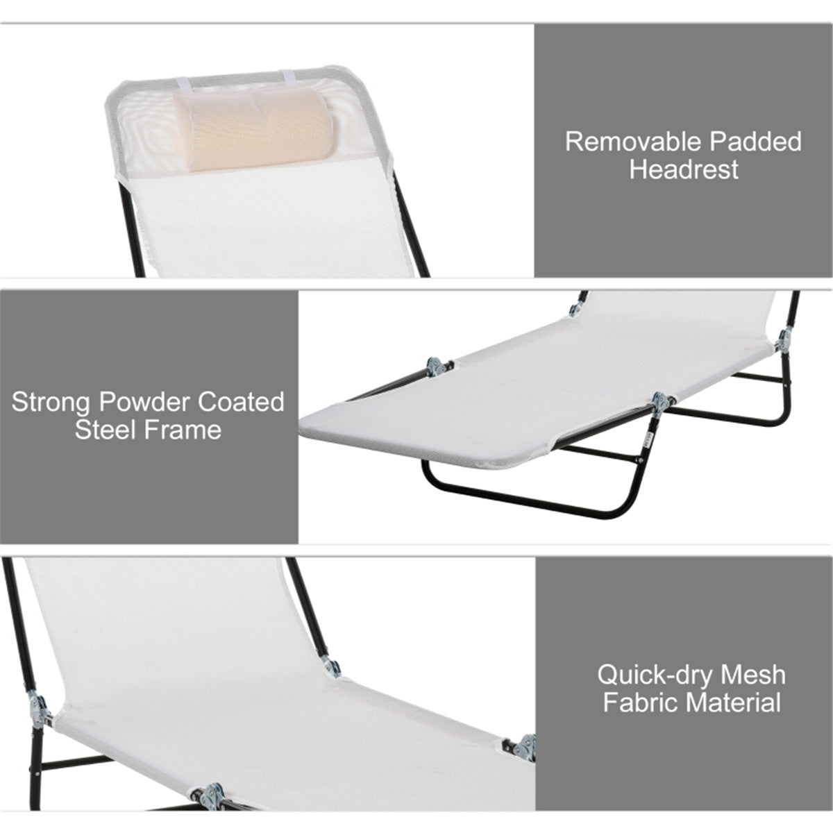 Folding Lounge Chairs / beach chair ( Amazon Shipping)(Prohibited by WalMart)