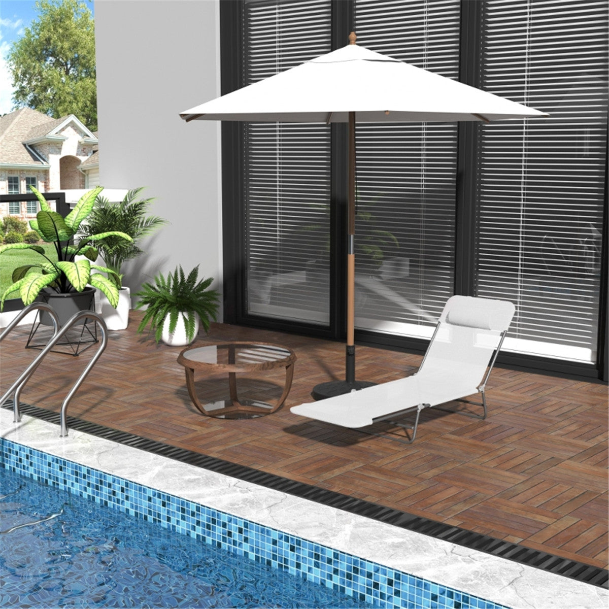 Folding Lounge Chairs / beach chair ( Amazon Shipping)(Prohibited by WalMart)