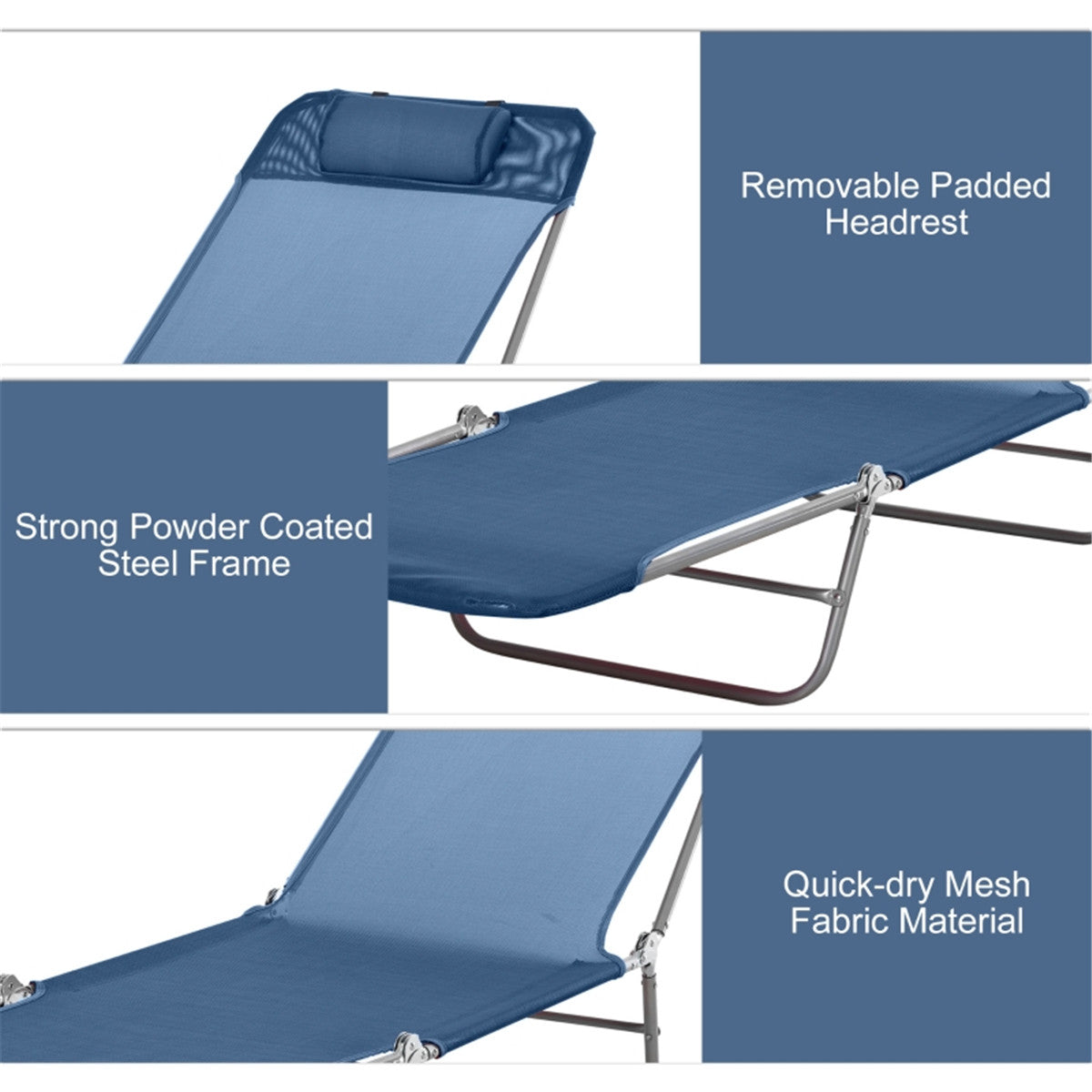 Folding Lounge Chairs / beach chair ( Amazon Shipping)(Prohibited by WalMart)