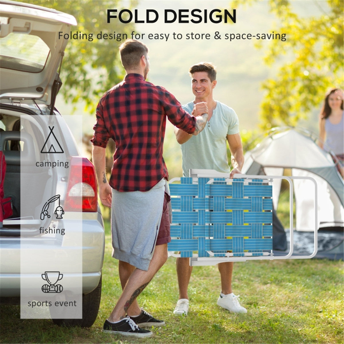 Folding Camping Chairs / beach chair ( Amazon Shipping)(Prohibited by WalMart)
