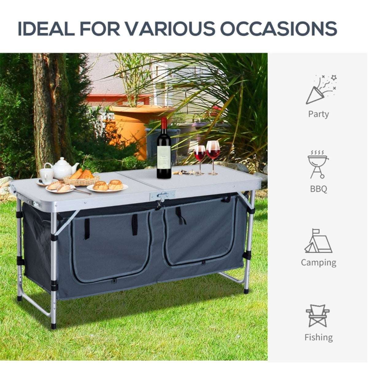 Portable Camping Table/ Dining Table ( Amazon Shipping)(Prohibited by WalMart)