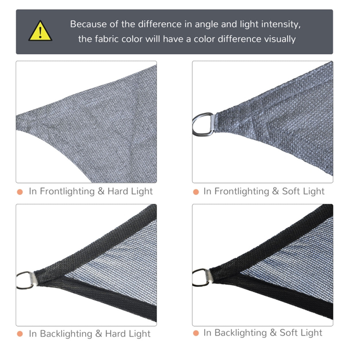 Shade Sail Cloth /Shade Sail Canopy -AS ( Amazon Shipping)(Prohibited by WalMart)