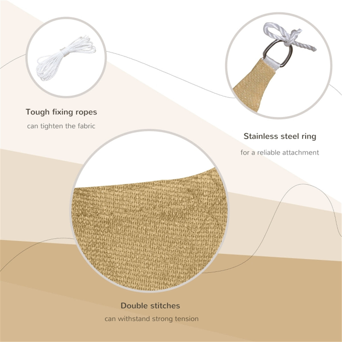 Shade Sail Cloth /Shade Sail Canopy -AS ( Amazon Shipping)(Prohibited by WalMart)