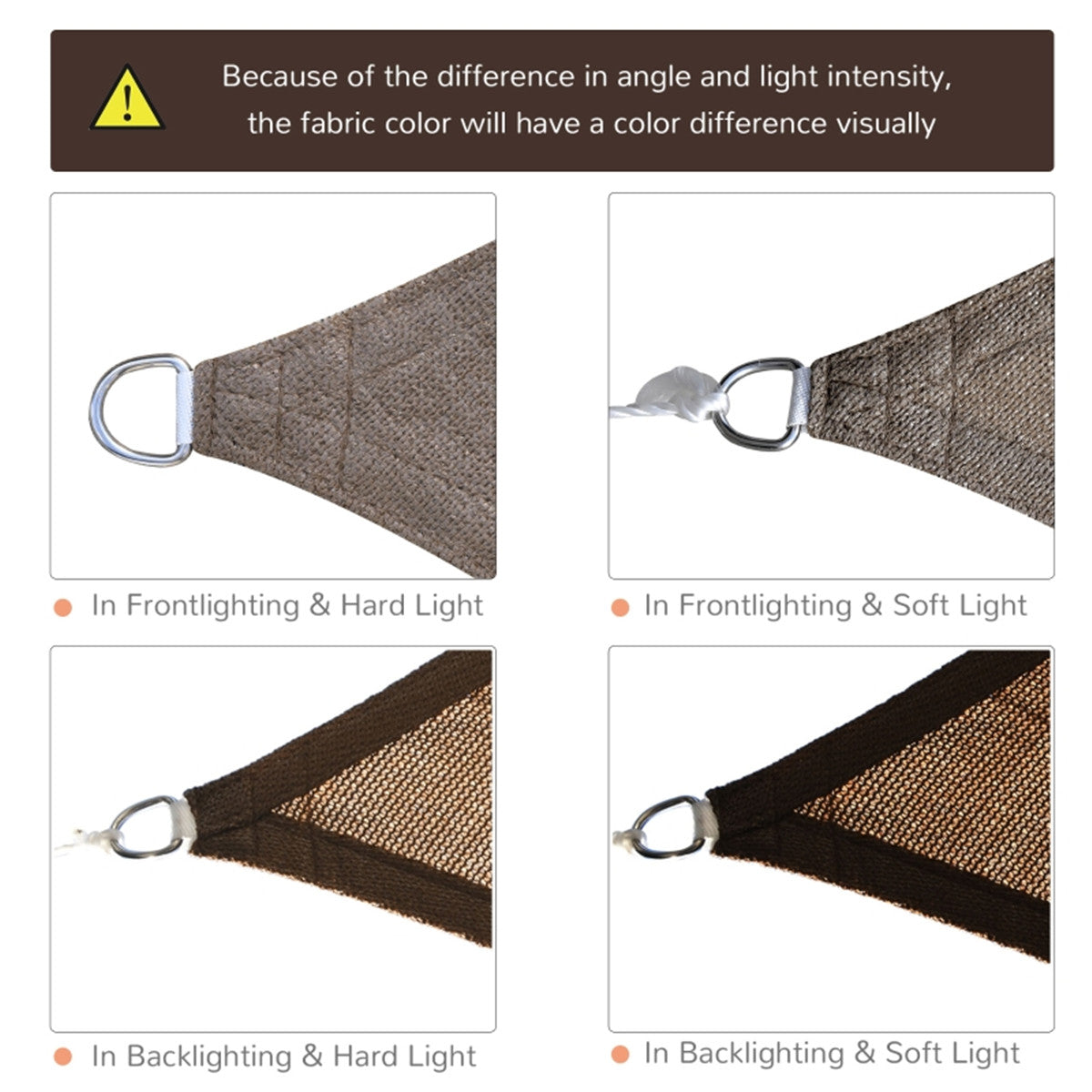 Shade Sail Cloth /Shade Sail Canopy -AS ( Amazon Shipping)(Prohibited by WalMart)