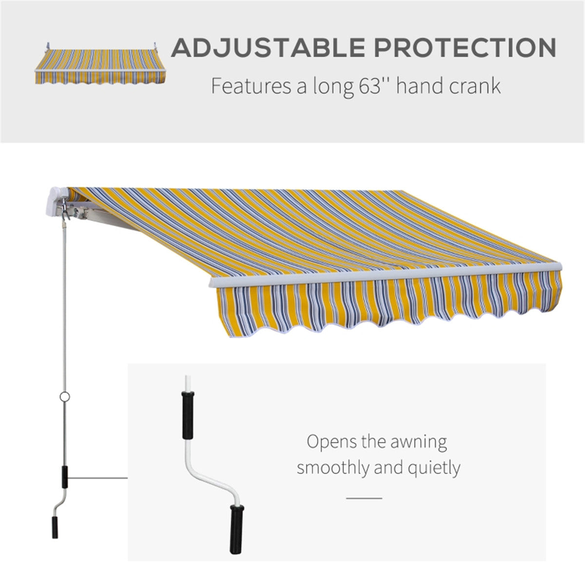Patio Retractable Awning -AS ( Amazon Shipping)(Prohibited by WalMart)