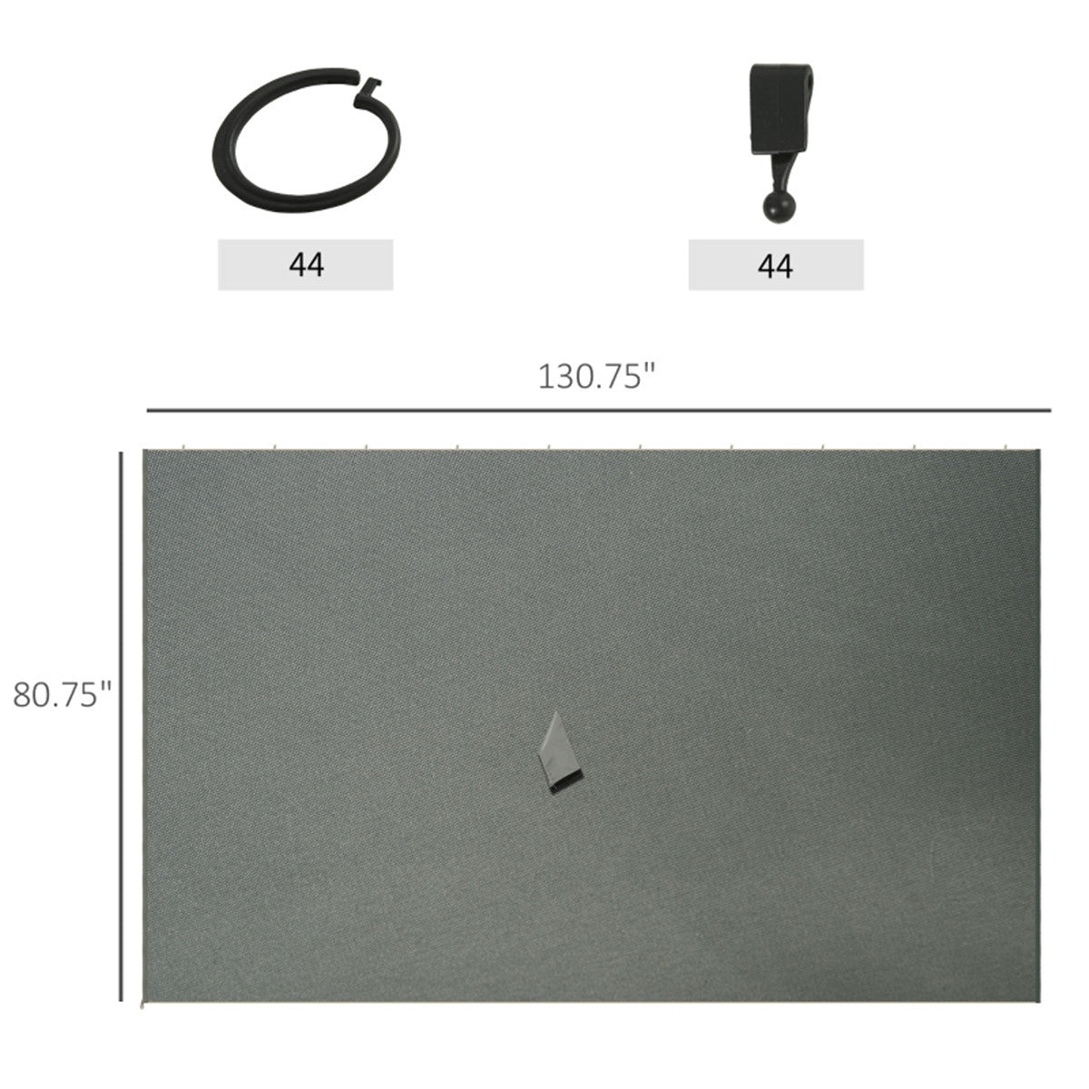 Universal Gazebo Sidewallt Coffee-AS ( Amazon Shipping)(Prohibited by WalMart)