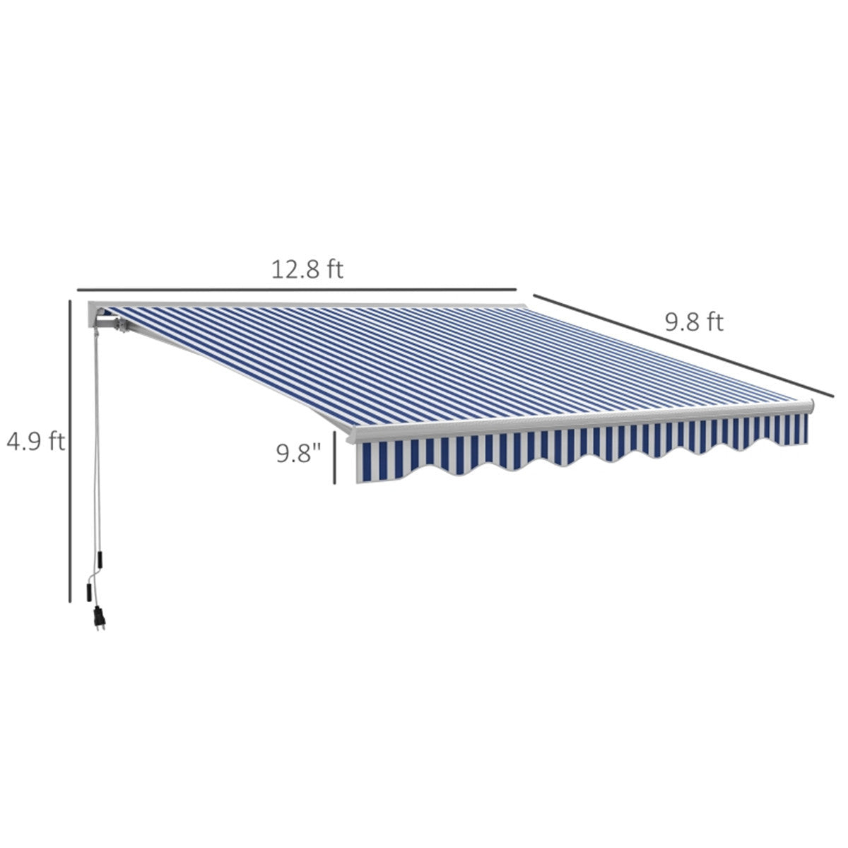 Electric Awning /Patio Retractable Awning -AS ( Amazon Shipping)(Prohibited by WalMart)