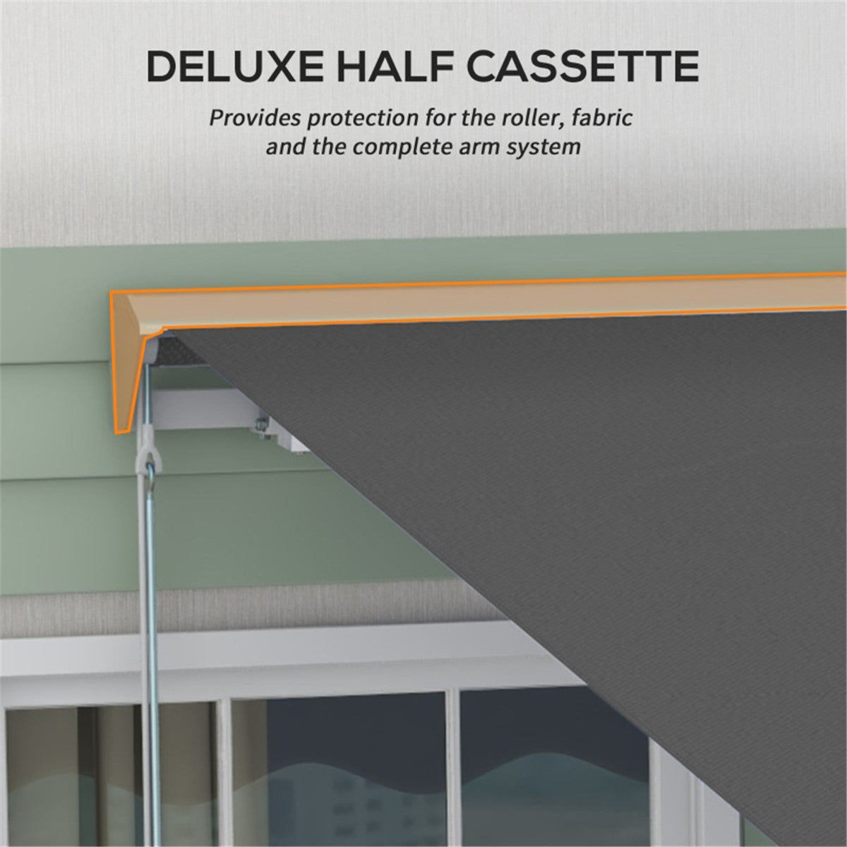 Electric Awning /Patio Retractable Awning -AS ( Amazon Shipping)(Prohibited by WalMart)