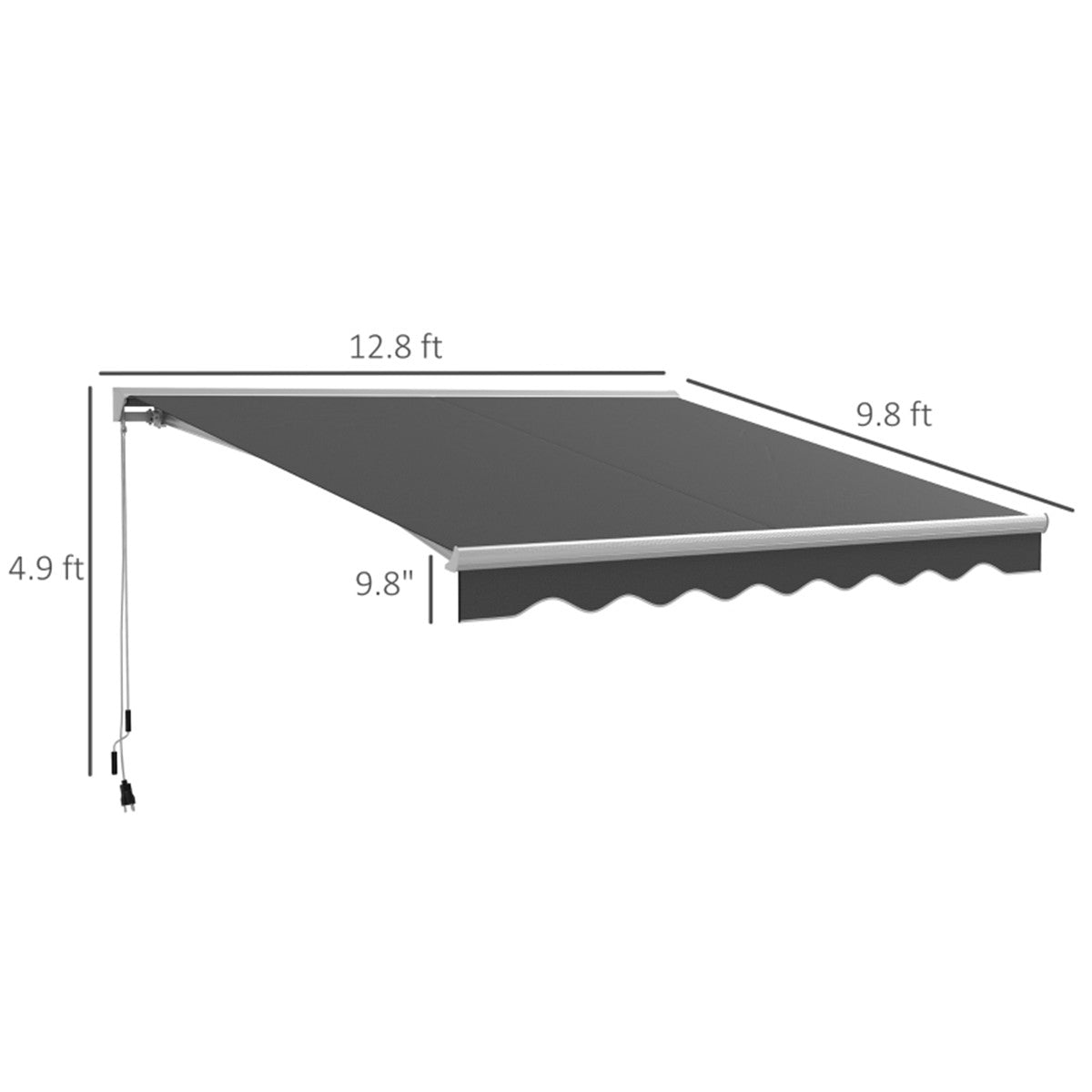 Electric Awning /Patio Retractable Awning -AS ( Amazon Shipping)(Prohibited by WalMart)