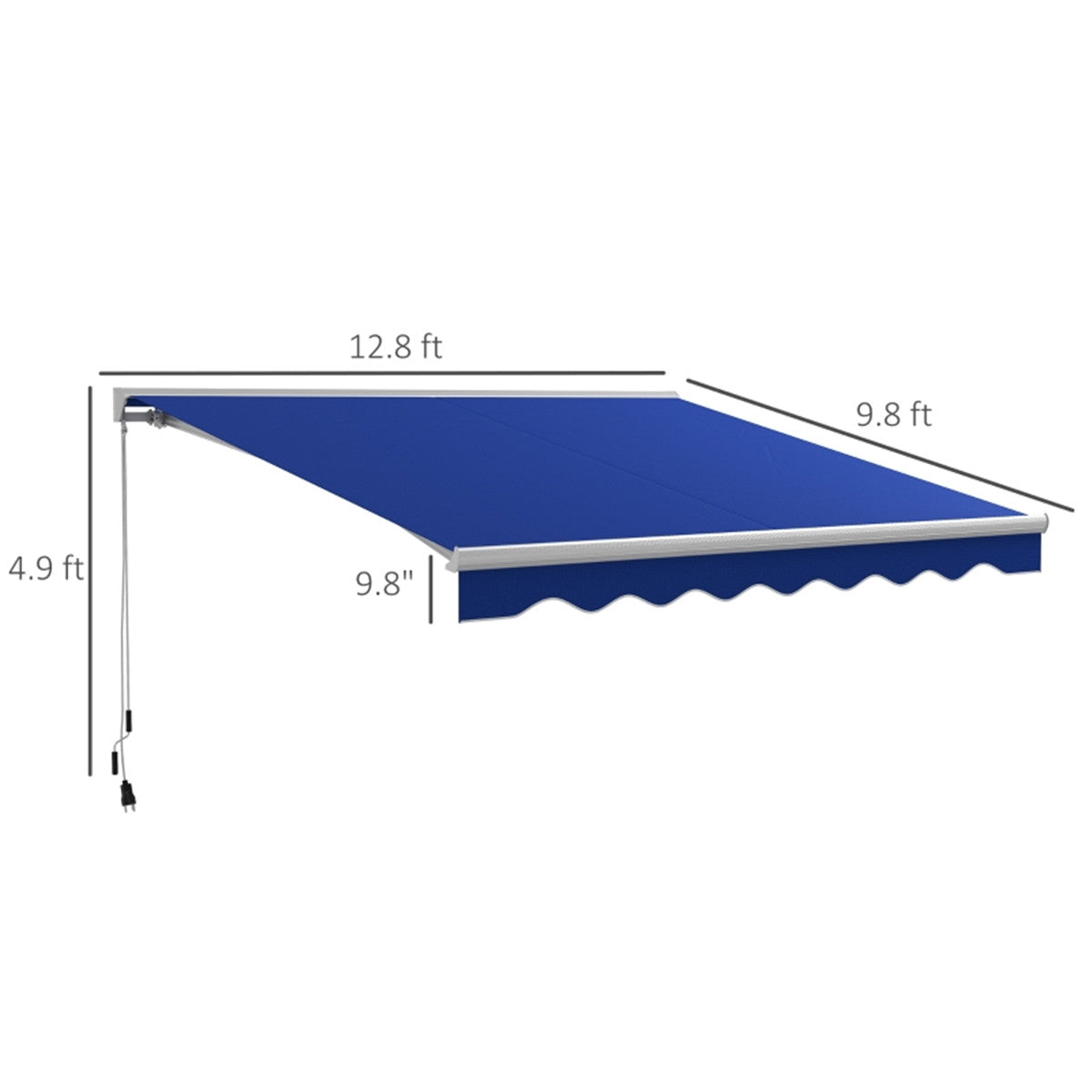 Electric Awning /Patio Retractable Awning -AS ( Amazon Shipping)(Prohibited by WalMart)