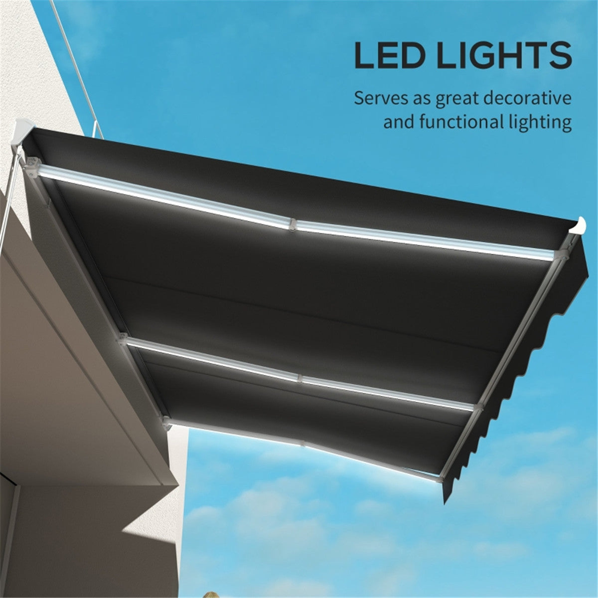 Electric Awning /Patio Retractable Awning -AS ( Amazon Shipping)(Prohibited by WalMart)