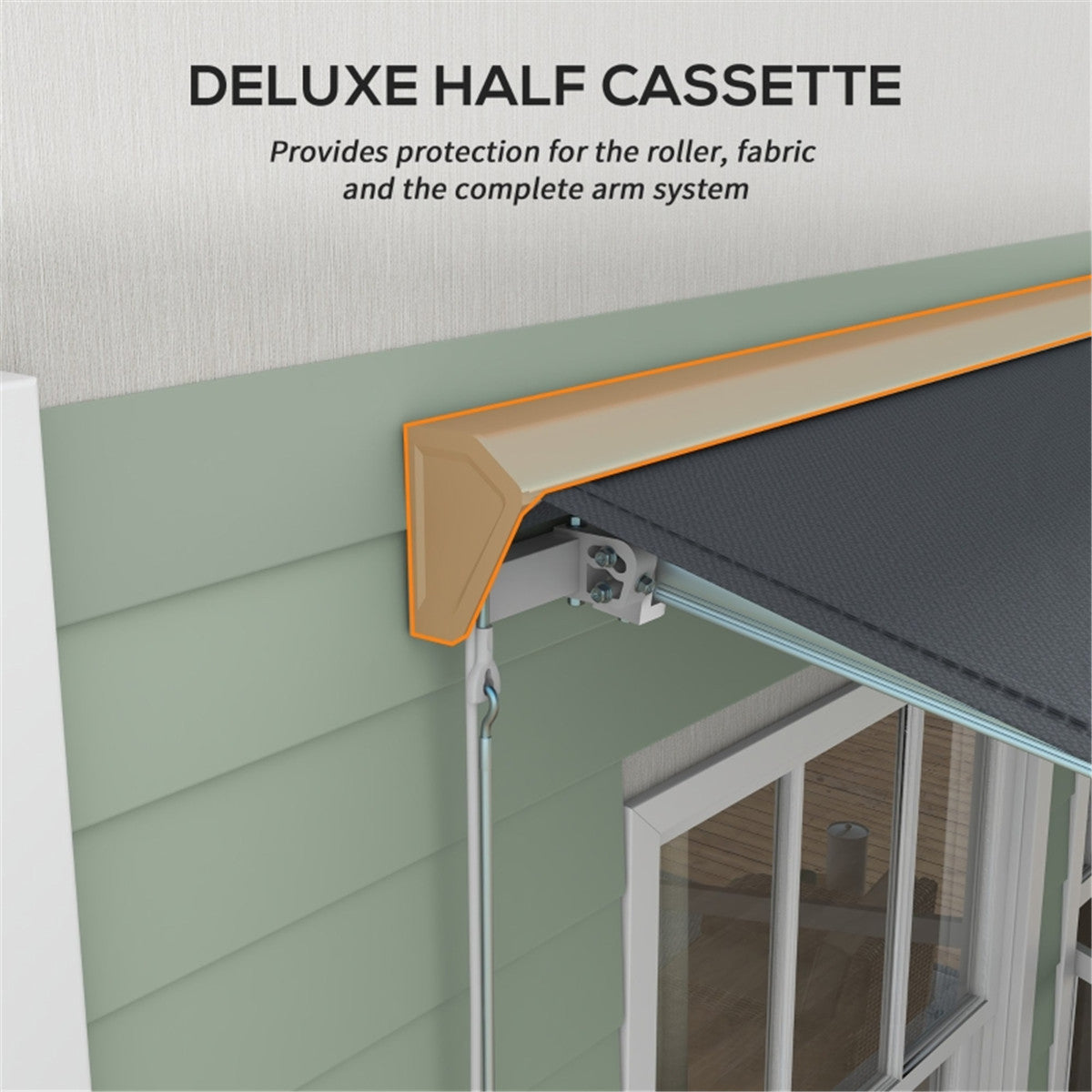 Electric Awning /Patio Retractable Awning -AS ( Amazon Shipping)(Prohibited by WalMart)