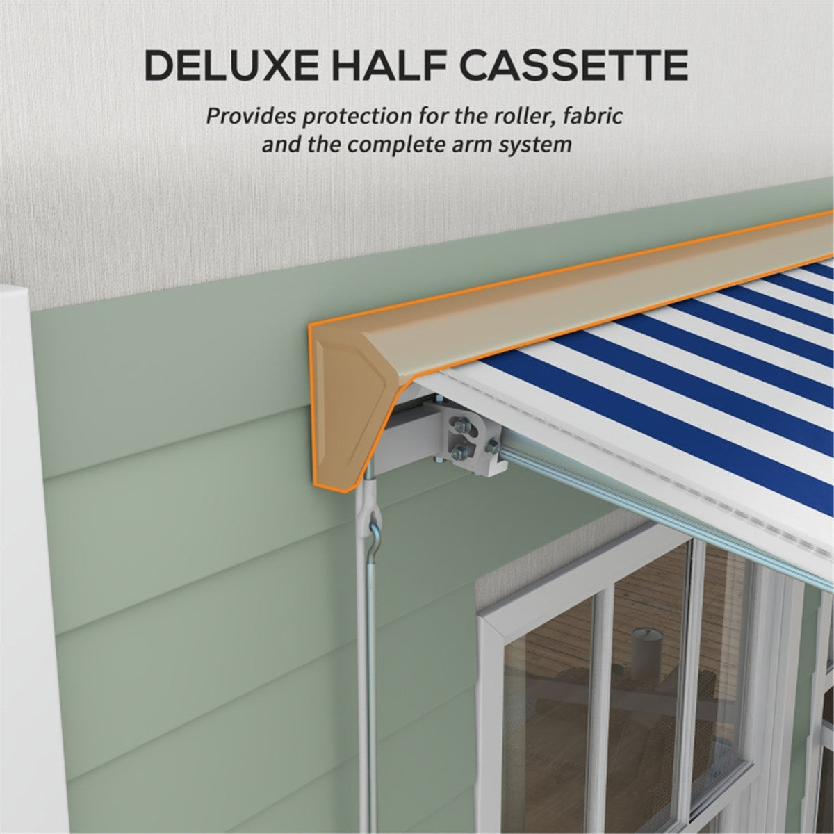 Electric Awning /Patio Retractable Awning -AS ( Amazon Shipping)(Prohibited by WalMart)