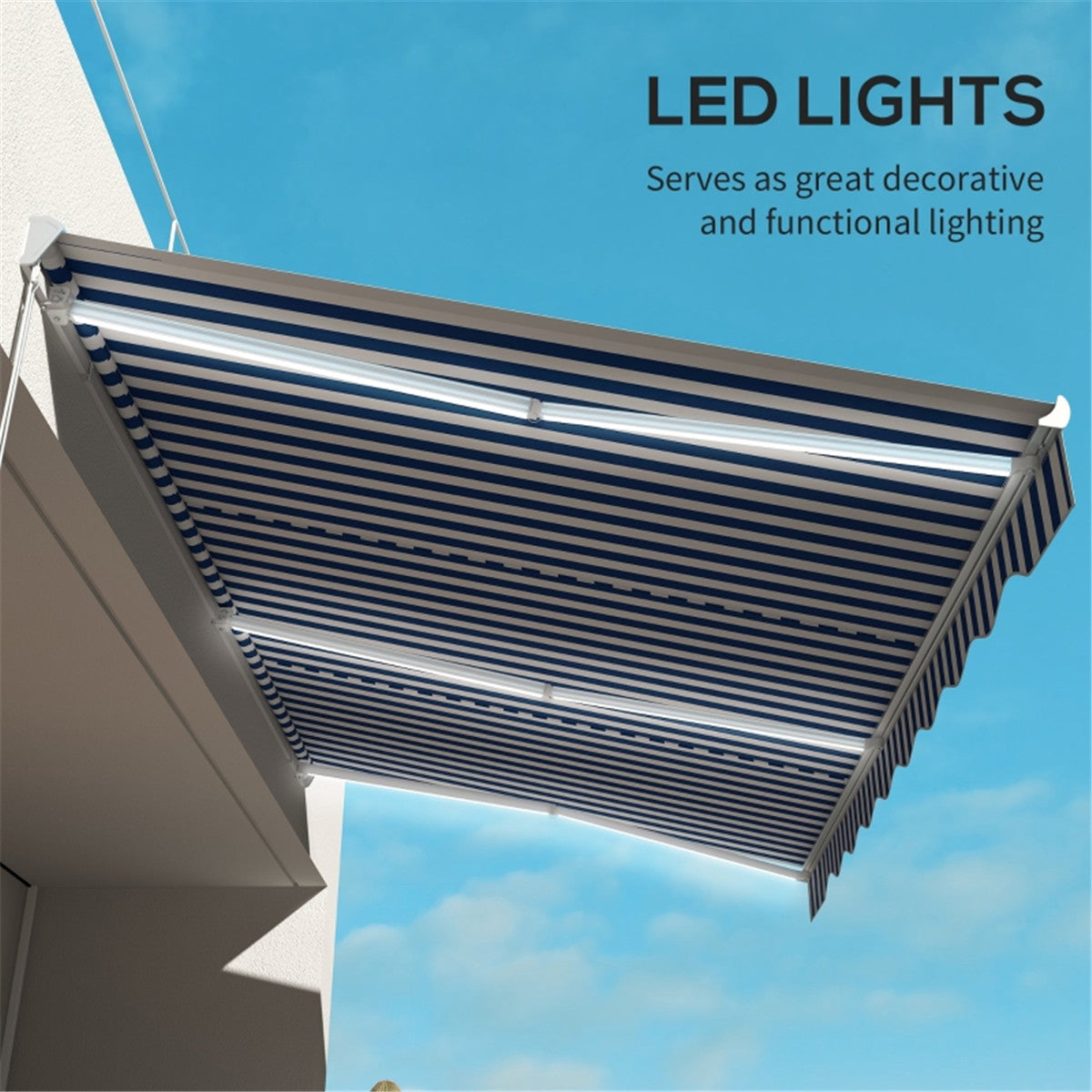Electric Awning /Patio Retractable Awning -AS ( Amazon Shipping)(Prohibited by WalMart)