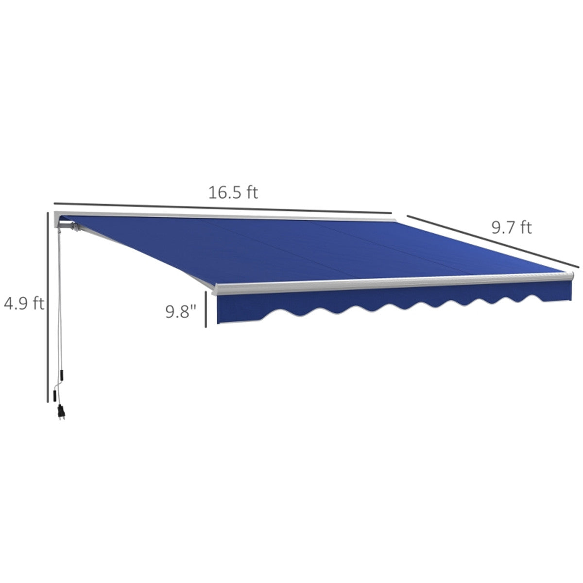 Electric Awning /Patio Retractable Awning -AS ( Amazon Shipping)(Prohibited by WalMart)