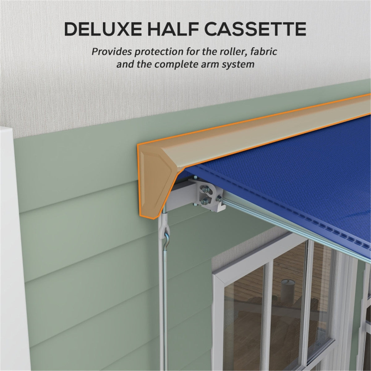 Electric Awning /Patio Retractable Awning -AS ( Amazon Shipping)(Prohibited by WalMart)
