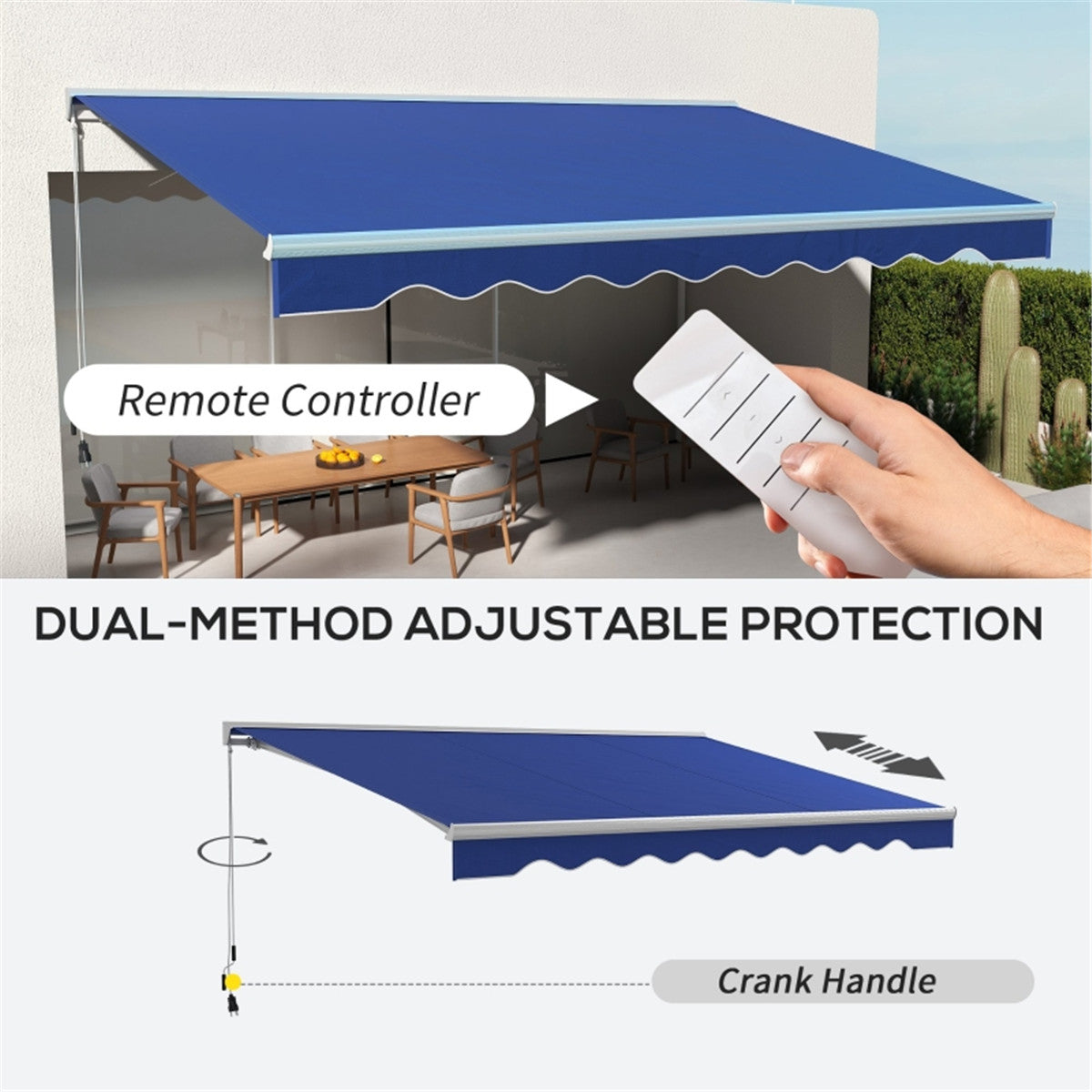 Electric Awning /Patio Retractable Awning -AS ( Amazon Shipping)(Prohibited by WalMart)