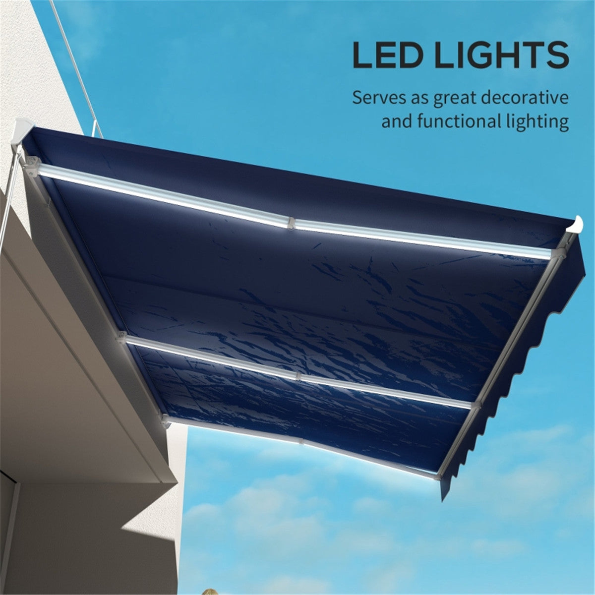Electric Awning /Patio Retractable Awning -AS ( Amazon Shipping)(Prohibited by WalMart)