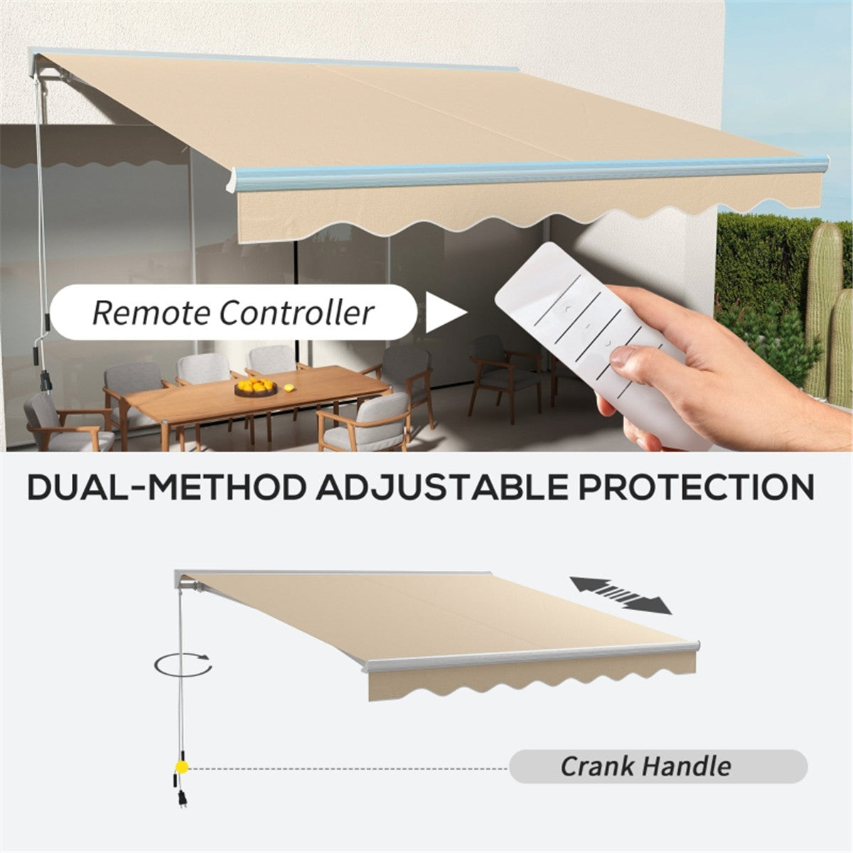 Electric Awning /Patio Retractable Awning -AS ( Amazon Shipping)(Prohibited by WalMart)