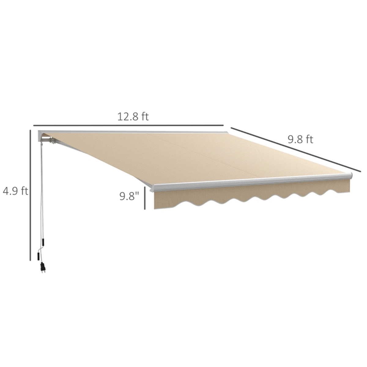 Electric Awning /Patio Retractable Awning -AS ( Amazon Shipping)(Prohibited by WalMart)