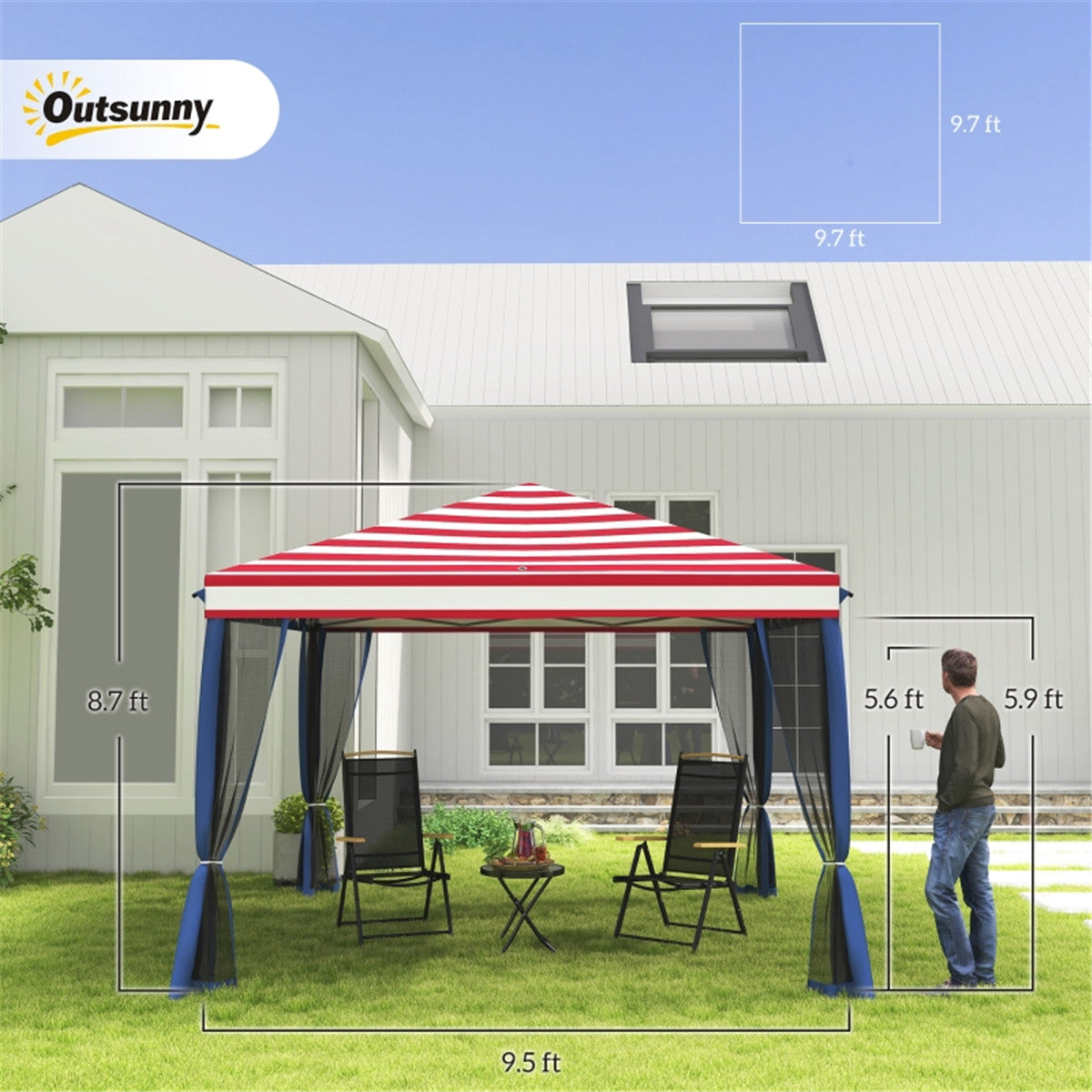3X3M Pop Up Canopy Party Tent -AS ( Amazon Shipping)(Prohibited by WalMart)