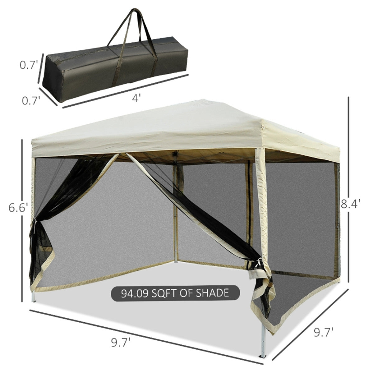 3X3M Pop Up Canopy Party Tent -AS ( Amazon Shipping)(Prohibited by WalMart)