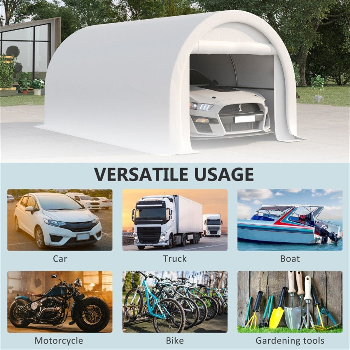 Carport /PE Canopy Cover -AS ( Amazon Shipping)(Prohibited by WalMart)