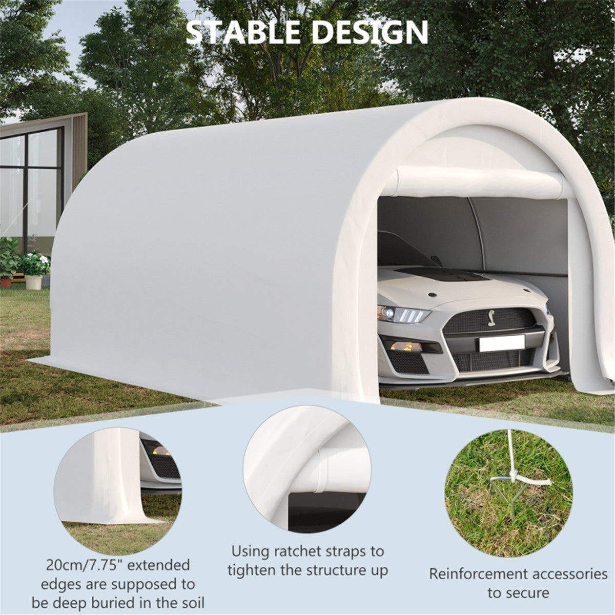 Carport /PE Canopy Cover -AS ( Amazon Shipping)(Prohibited by WalMart)