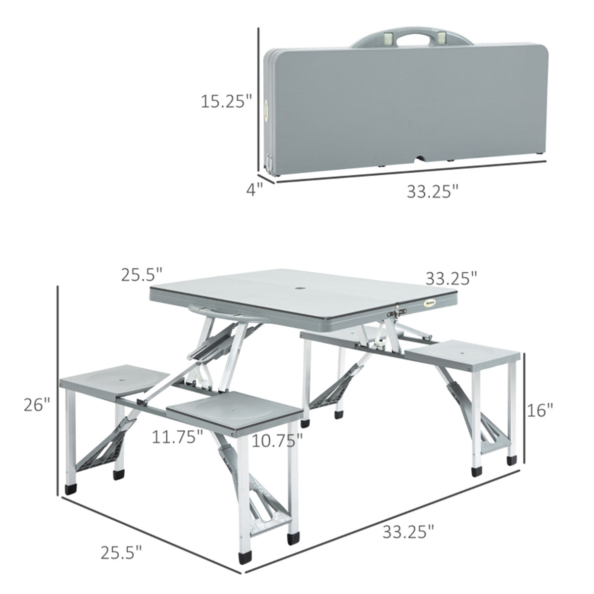 Portable Camping Table and Chairs / Dining Table ( Amazon Shipping)(Prohibited by WalMart)