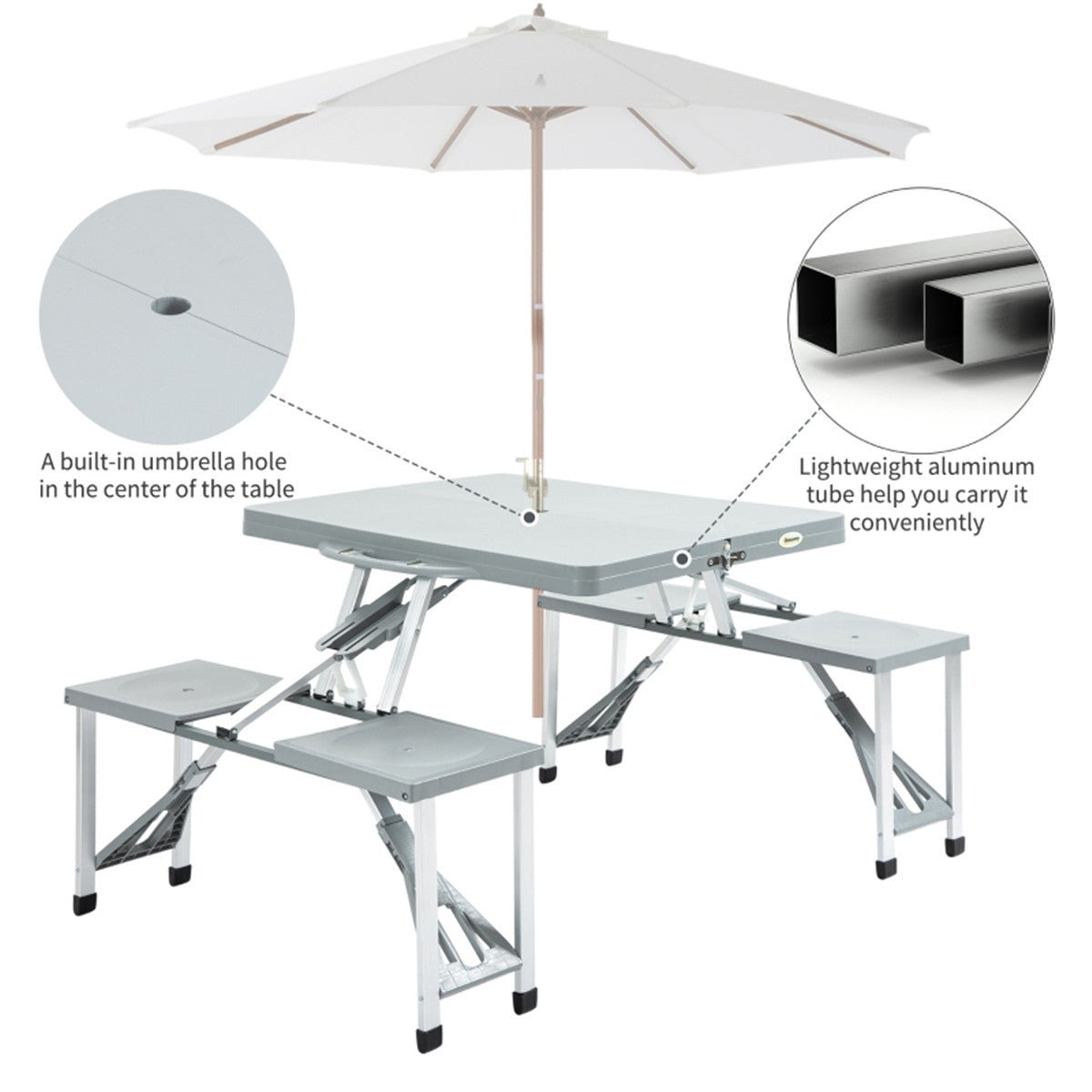 Portable Camping Table and Chairs / Dining Table ( Amazon Shipping)(Prohibited by WalMart)