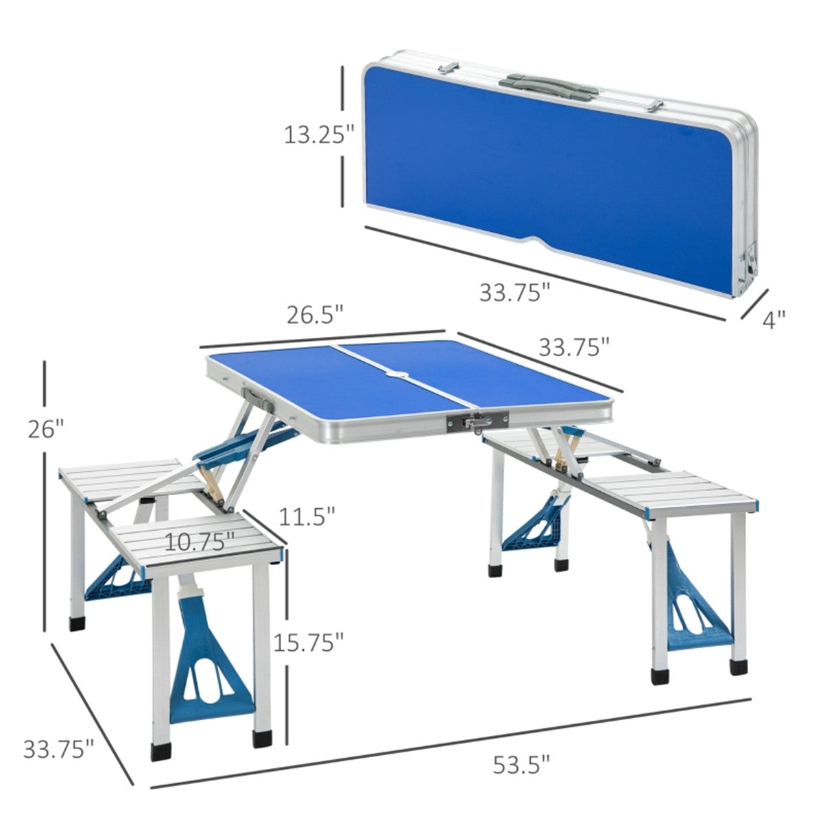 Portable Camping Table and Chairs / Dining Table ( Amazon Shipping)(Prohibited by WalMart)