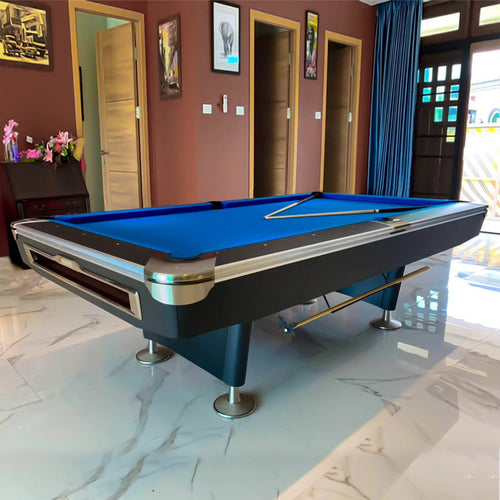 Wood Grain Billiard Table 9ft Pool Strong Frame and legs
