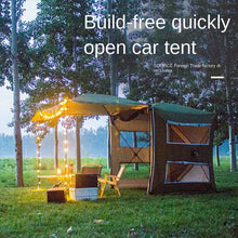 Load image into Gallery viewer, Rear tent car side sky curtain self driving camping tent vehicle mounted multifunctional automatic quick opening camping roof side curtain