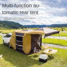 Load image into Gallery viewer, Rear tent car side sky curtain self driving camping tent vehicle mounted multifunctional automatic quick opening camping roof side curtain