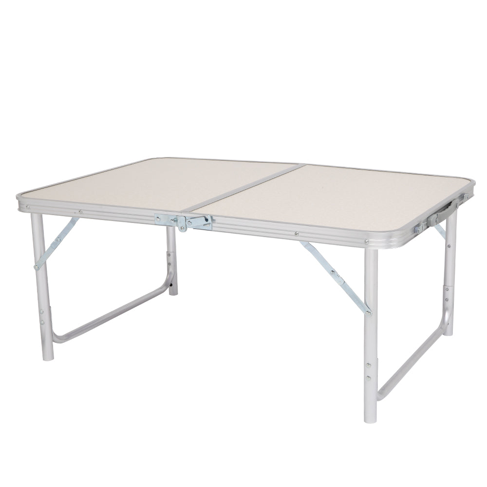 90 x 60 x 70cm Home Use Aluminum Alloy Folding Table White