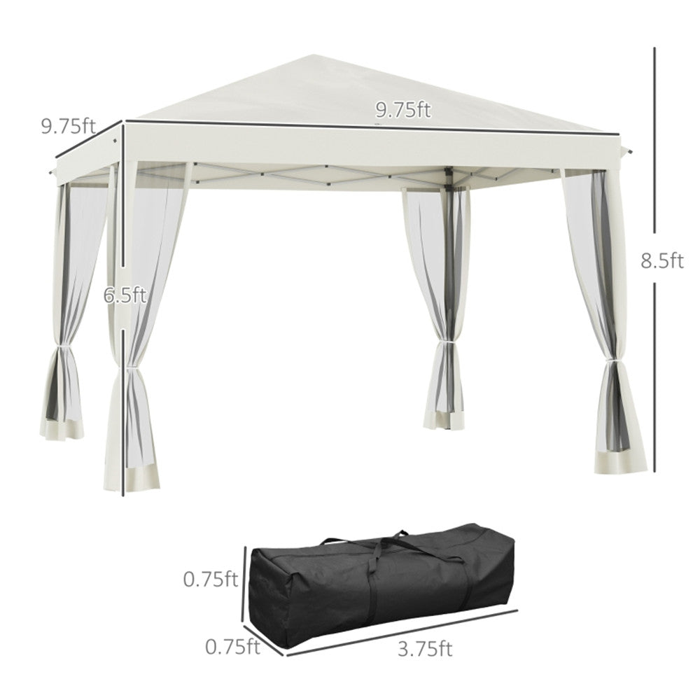 3X3M Pop Up Canopy Party Tent with Netting, Instant Gazebo Ez up Screen House Room with Carry Bag Height Adjustable-AS ( Amazon Shipping)（Prohibited by WalMart）