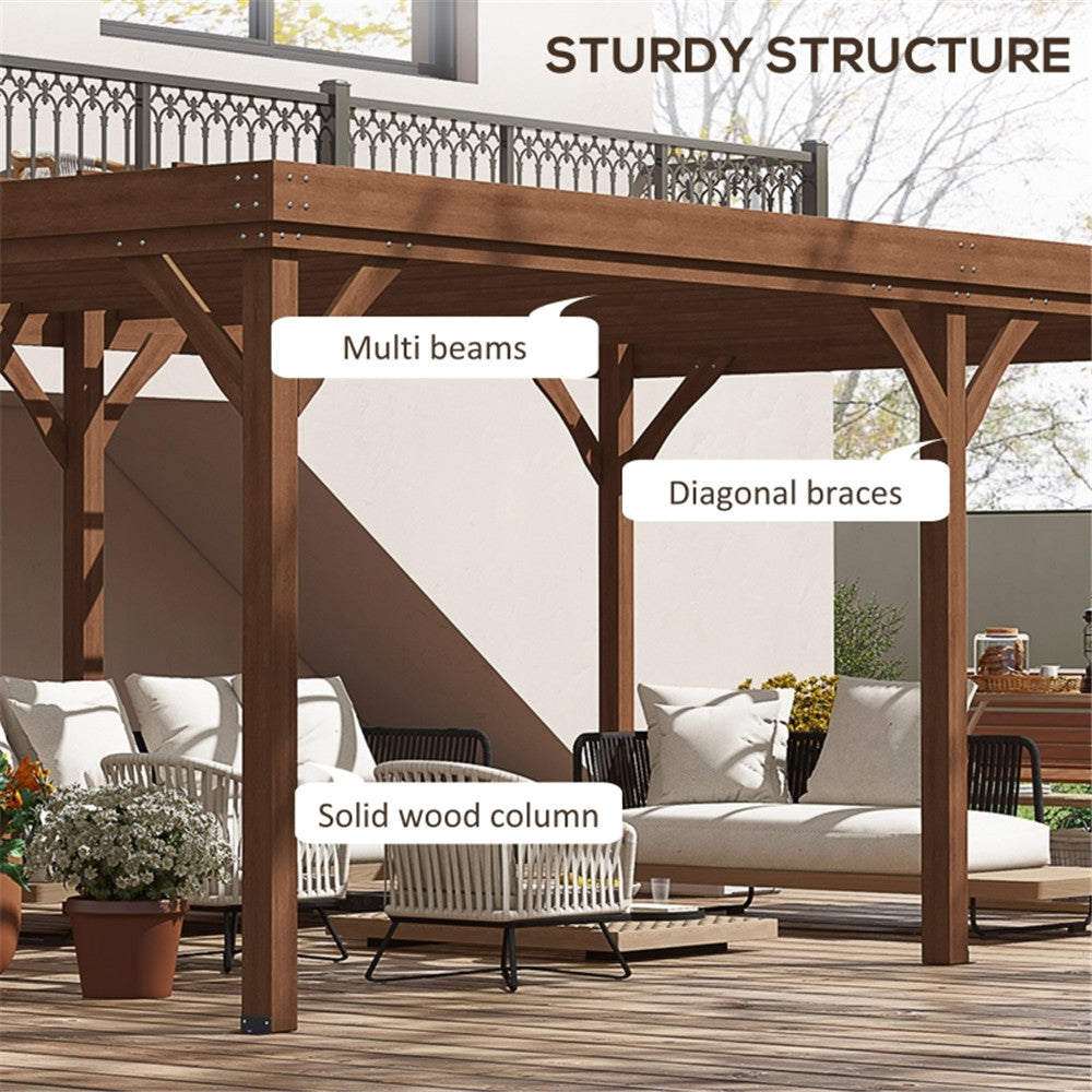 Outdoor Wooden Gazebo ( Amazon Shipping)（Prohibited by WalMart）