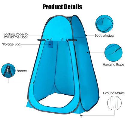 Portable Changing Shower Tent Room Outdoor Instant Pop Up Privacy Camping Toilet