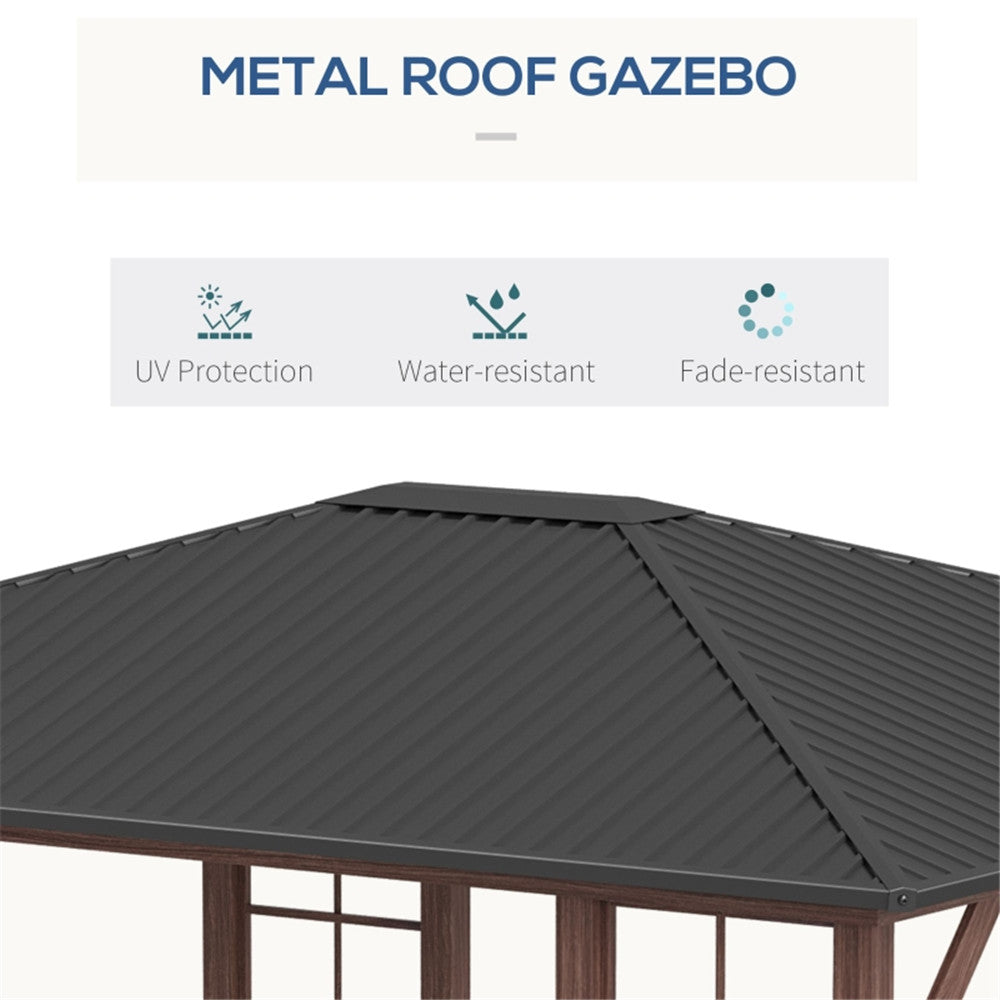 Gazebo with Galvanized Steel Roof