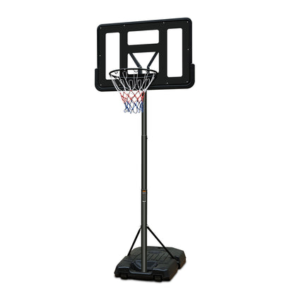 Basketball Hoop Portable Basketball Goal System 6.5-10ft Adjustable 44in Backboard for Indoor Outdoor Black