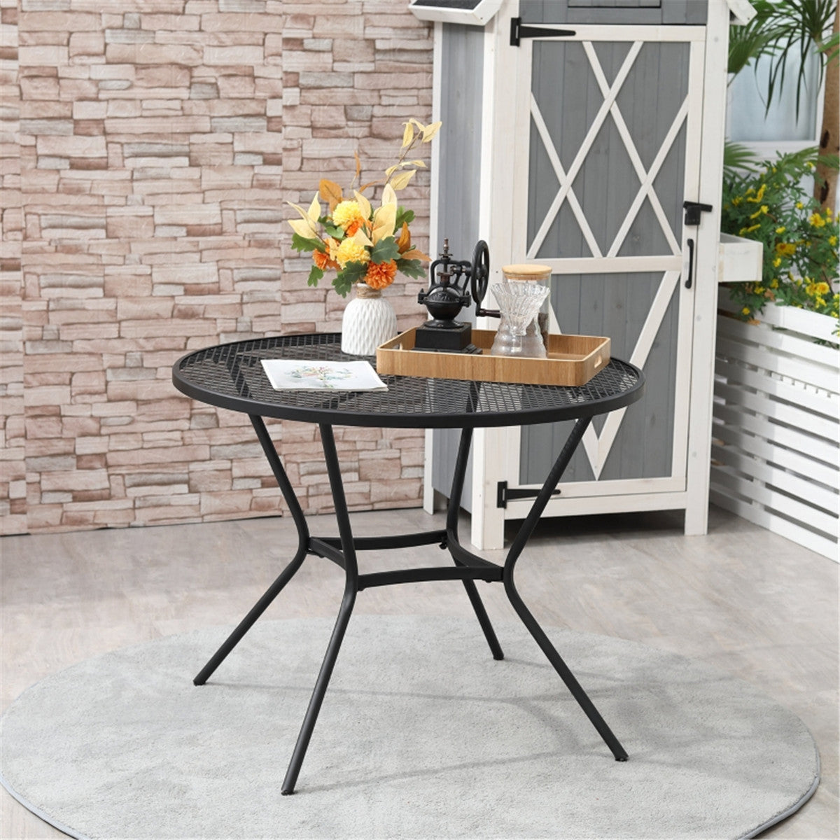 outdoor Round  Dining Table ( Amazon Shipping)（Prohibited by WalMart）