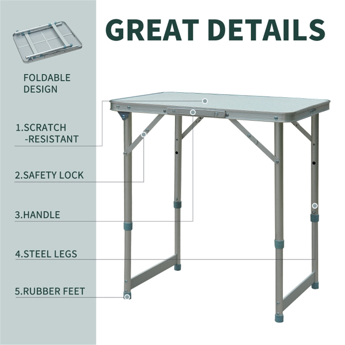 Portable Camping Table/  Dining Table ( Amazon Shipping)（Prohibited by WalMart）