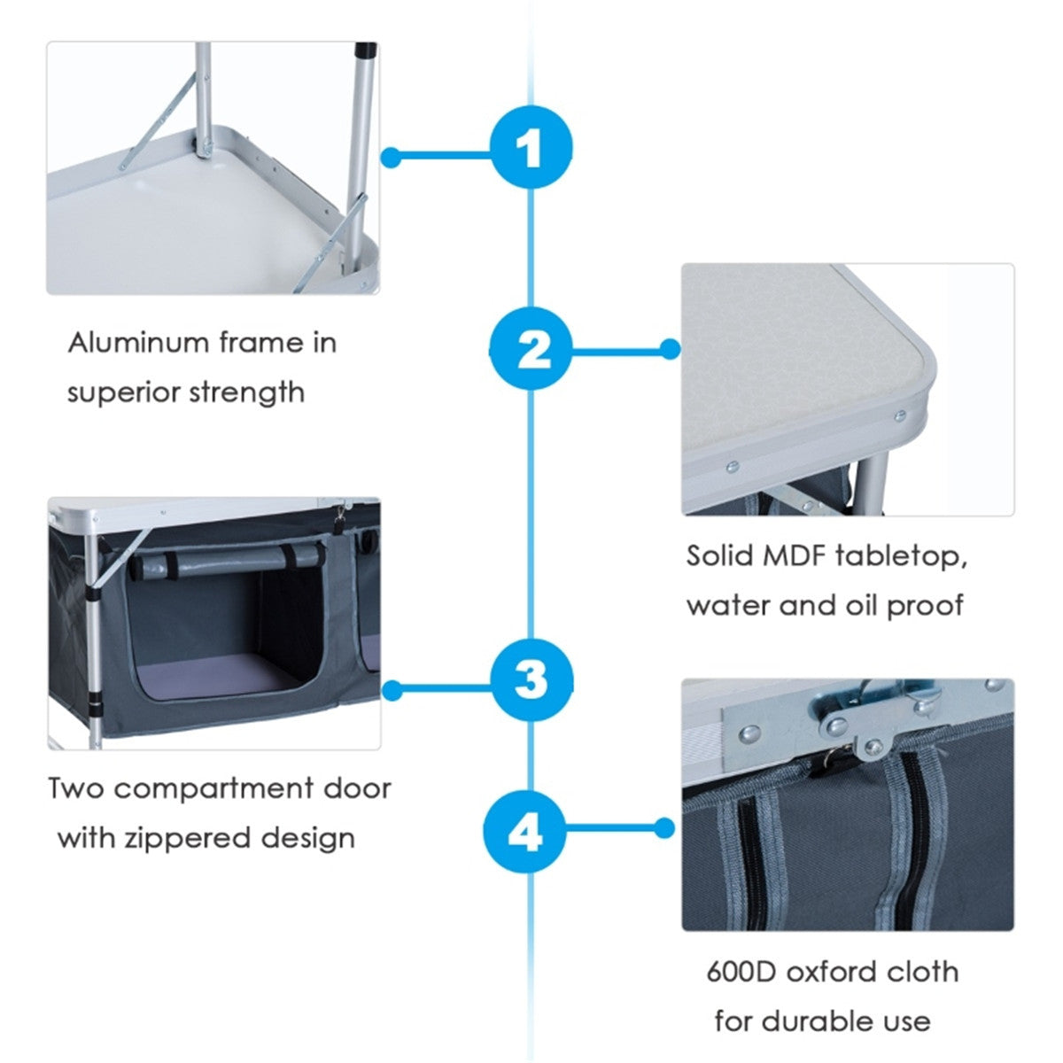 Portable Camping Table/  Dining Table ( Amazon Shipping)（Prohibited by WalMart）