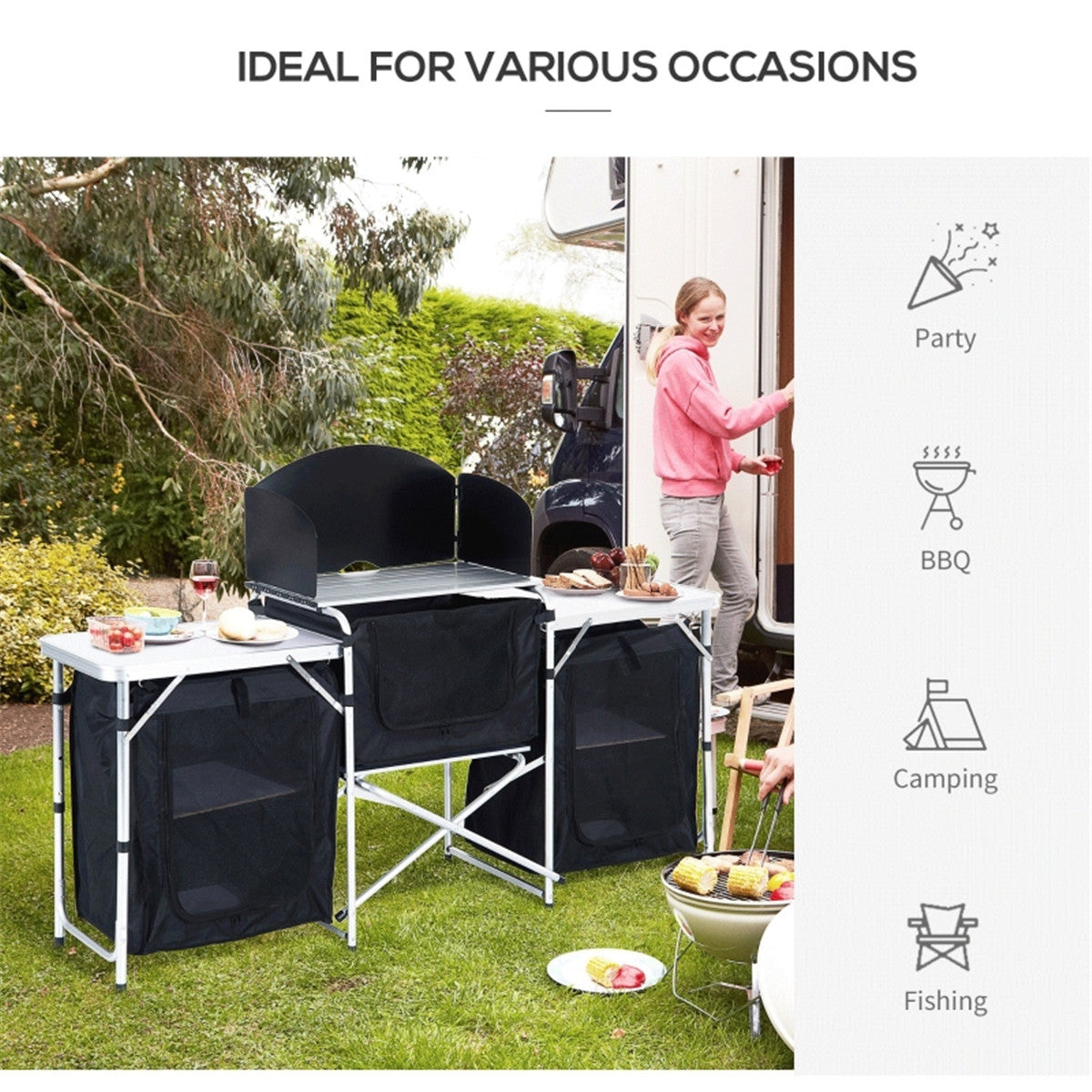 Portable Camping Table/  Dining Table ( Amazon Shipping)（Prohibited by WalMart）