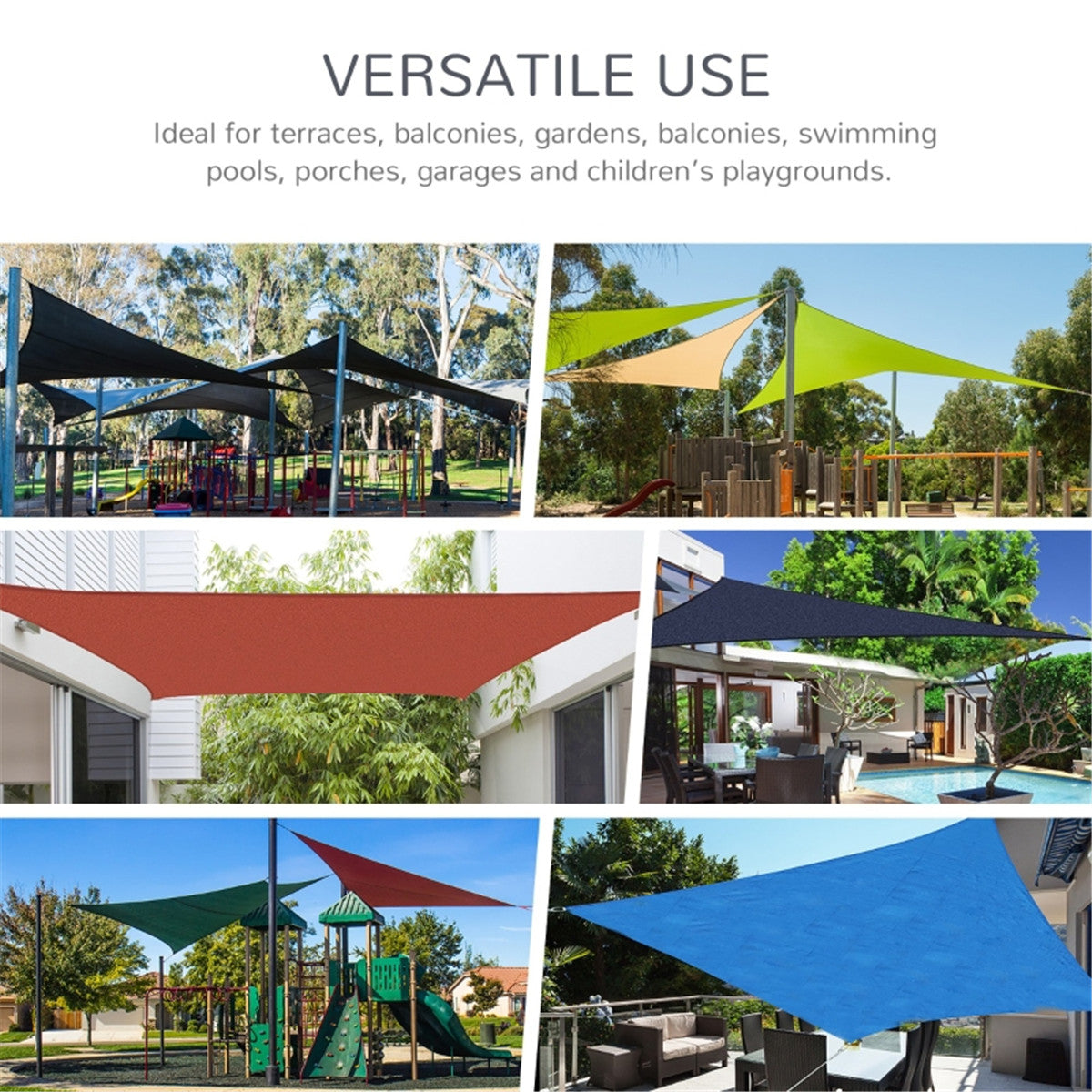 Shade Sail Cloth /Shade  Sail Canopy  -AS ( Amazon Shipping)（Prohibited by WalMart）