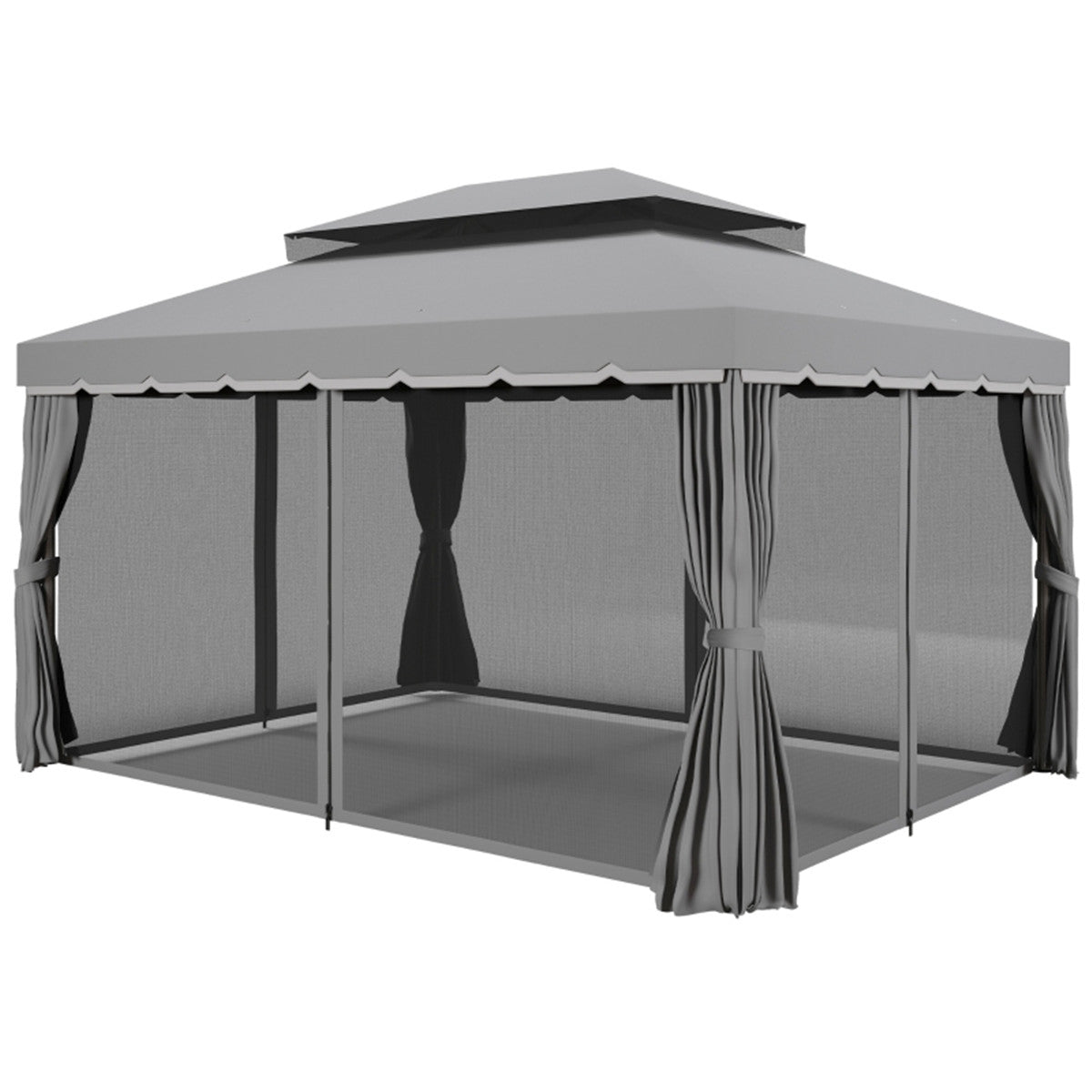 10ft x 10ft Outdoor Patio Gazebo Canopy Tent  Coffee-AS ( Amazon Shipping)（Prohibited by WalMart）